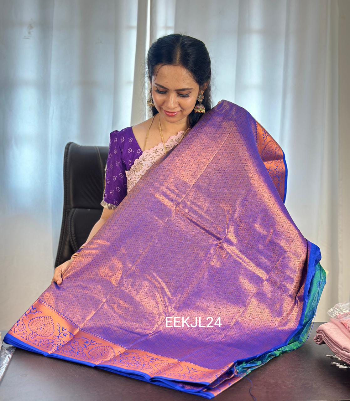 Nikkigalrani inspired semi silk saree