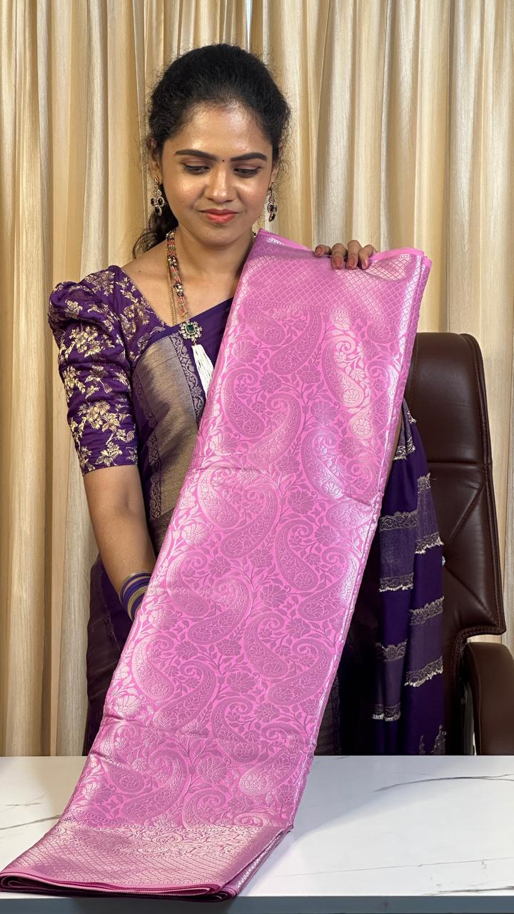 Soft Katan tissue saree