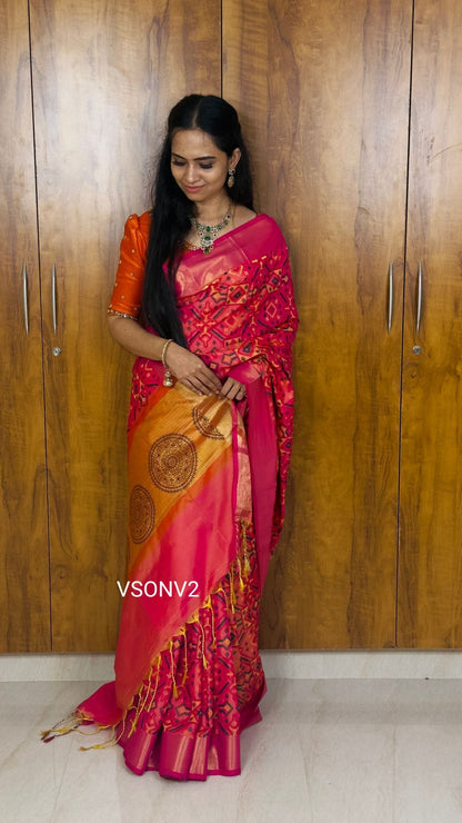 Patola soft semi silk saree 🥰