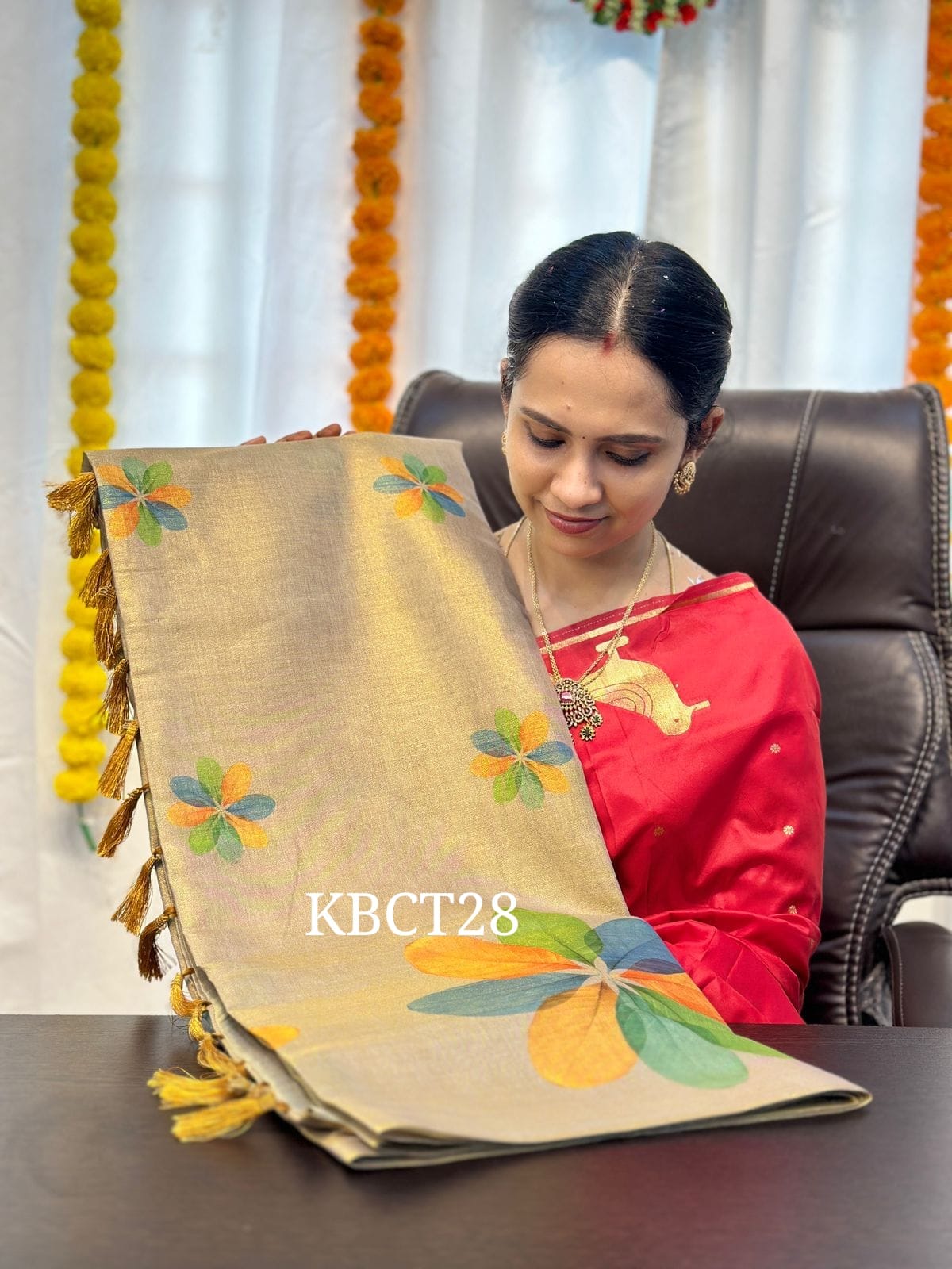 Tussar soft semi silk saree