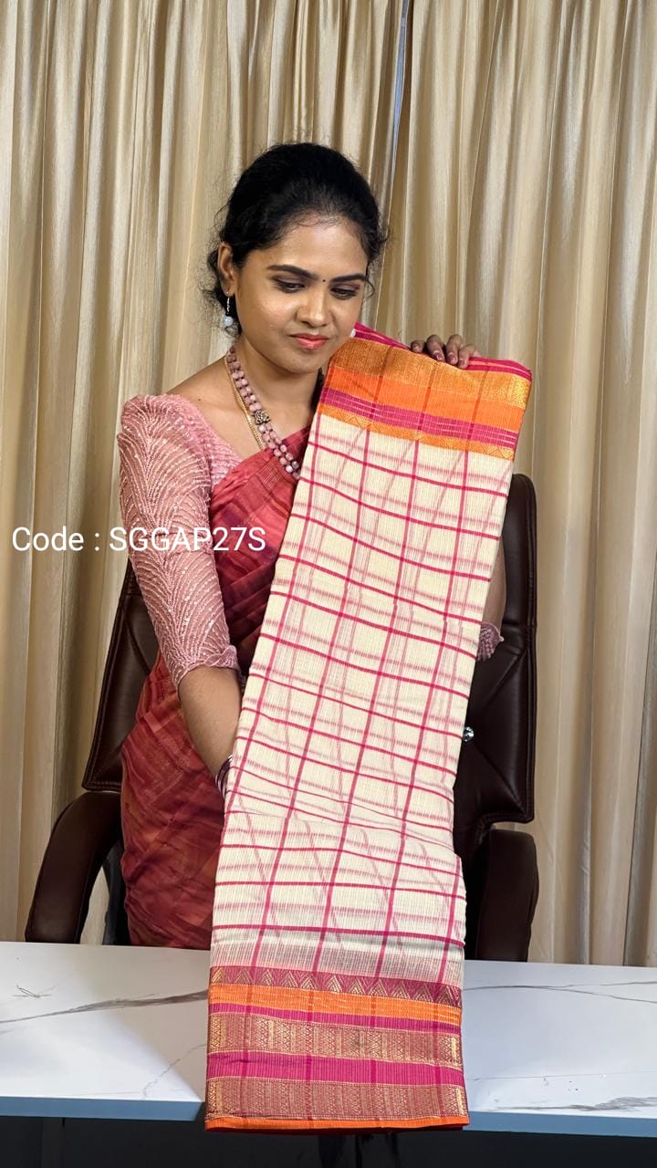 Kora Cotton saree