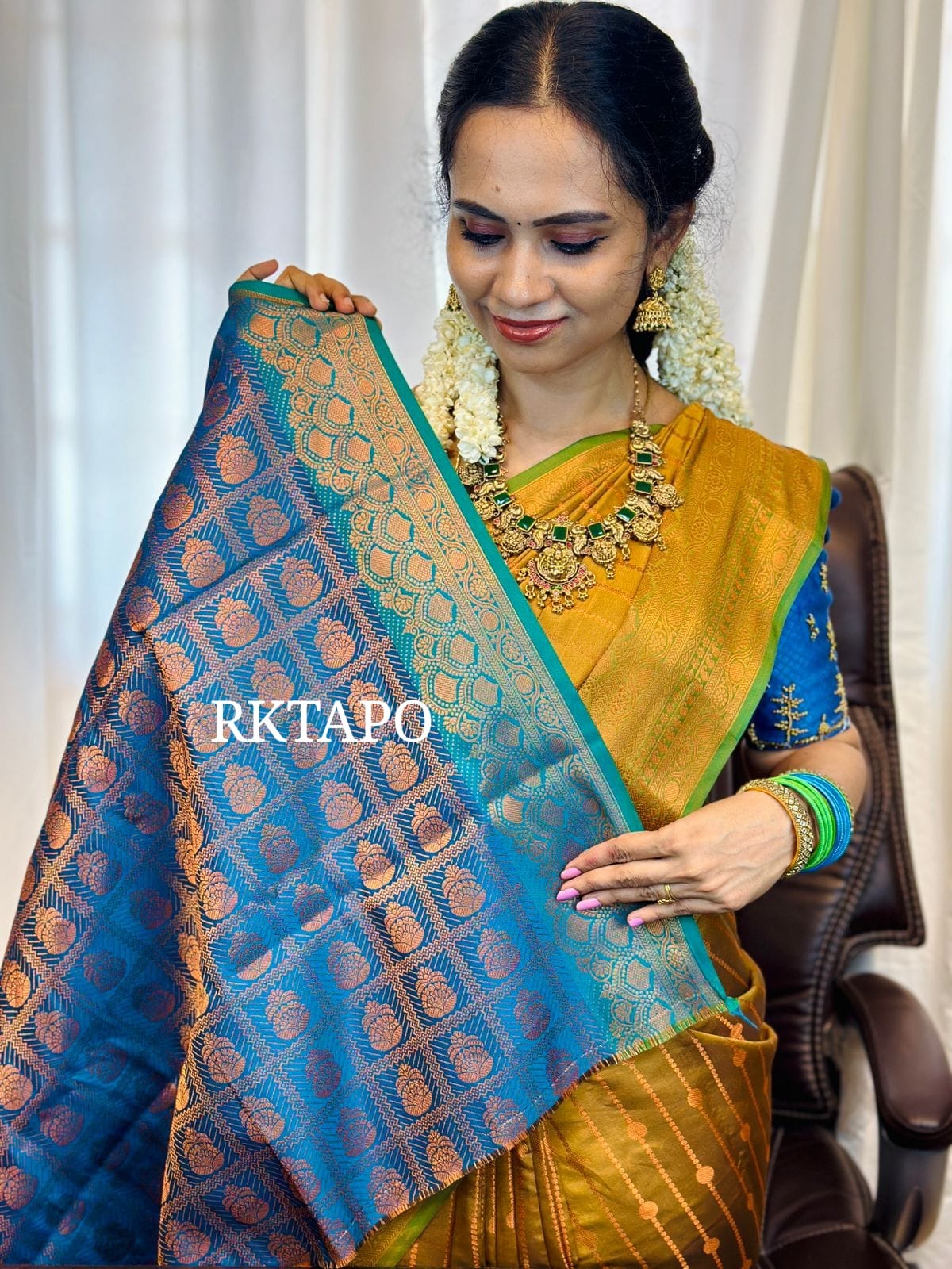 Vaira oosi style semi banarasi silks saree - offer