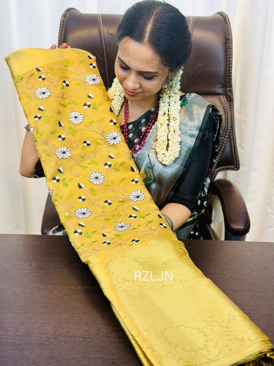 Golden tissue saree ❌