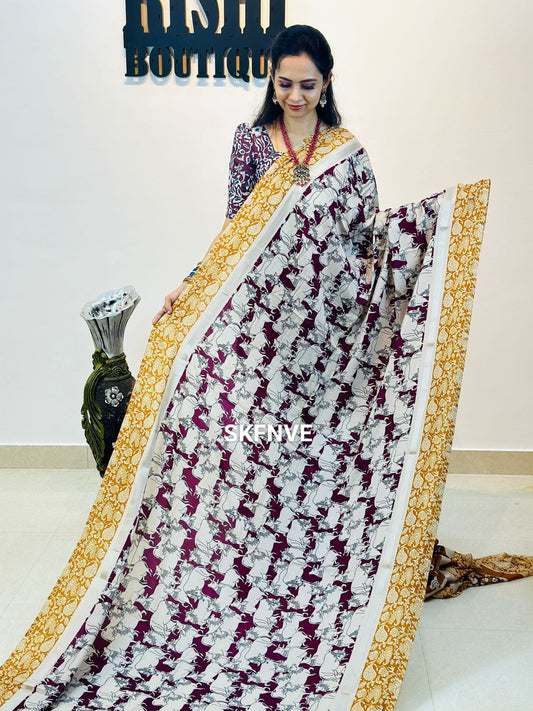 Premium quality mulmul cotton sarees with trending design