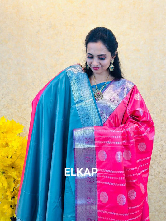 Just Rs.999🥳 Premium Kanchi semi silk saree at unbelievable price