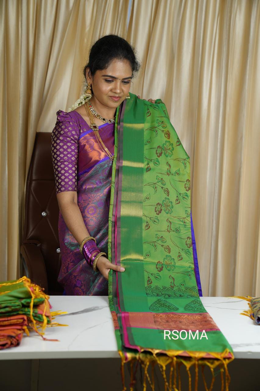 Semi silk saree 🥰