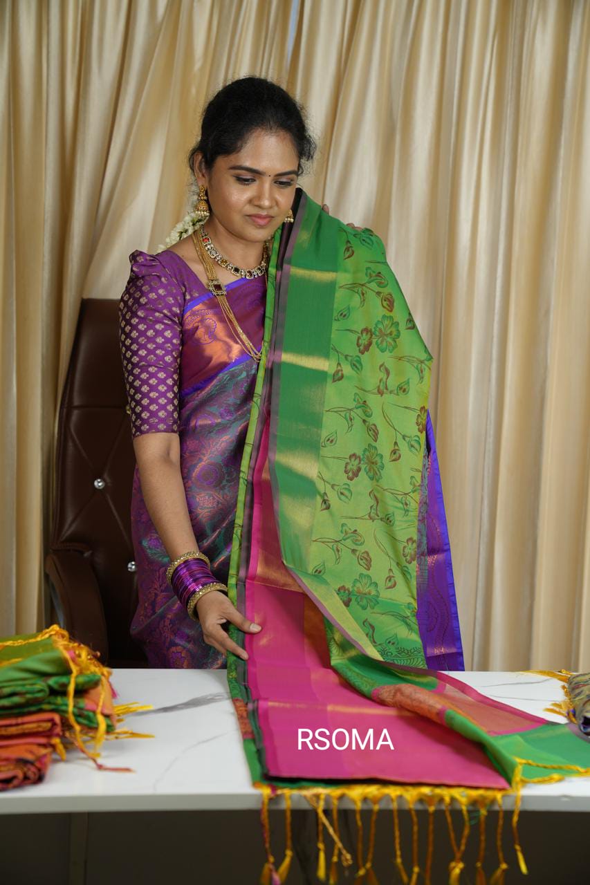 Semi silk saree 🥰