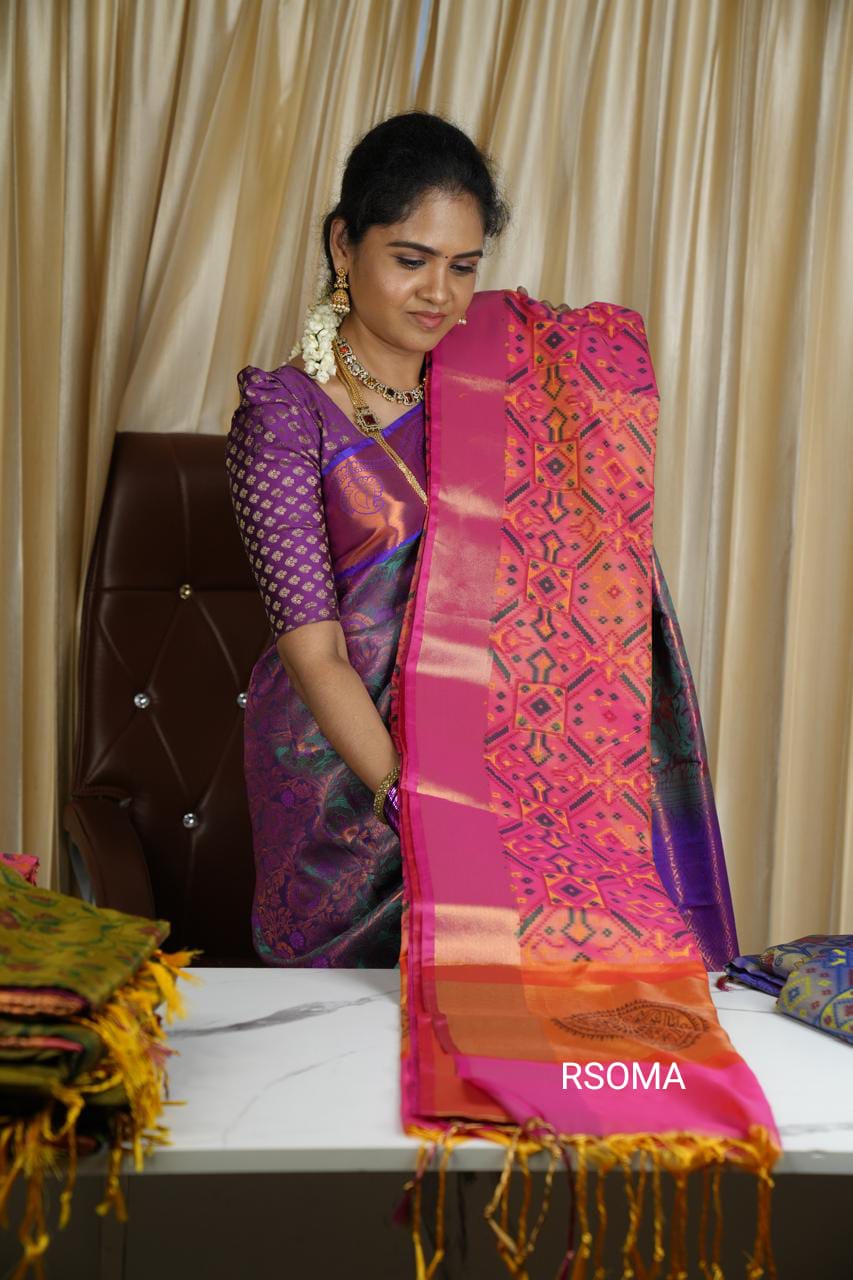 Patola soft semi silk saree 🥰