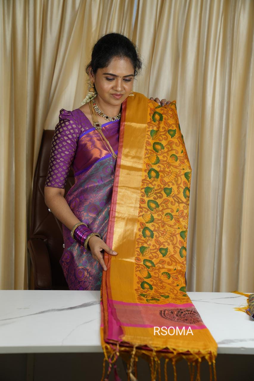 Semi silk saree 🥰