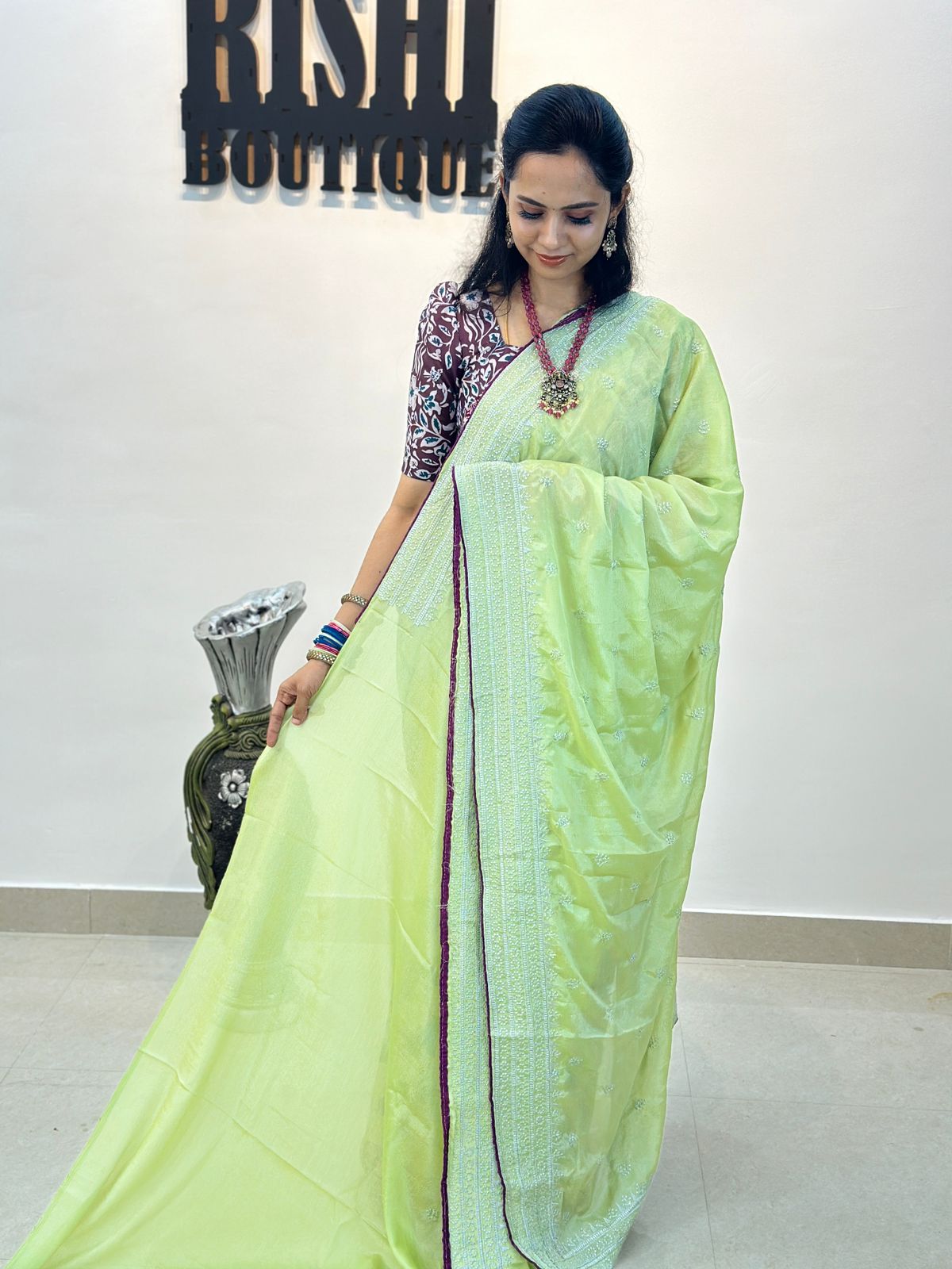 Chinnon chiffon saree.