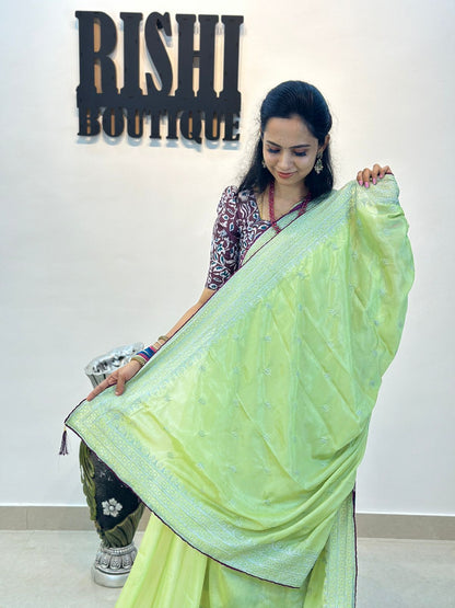 Chinnon chiffon saree.