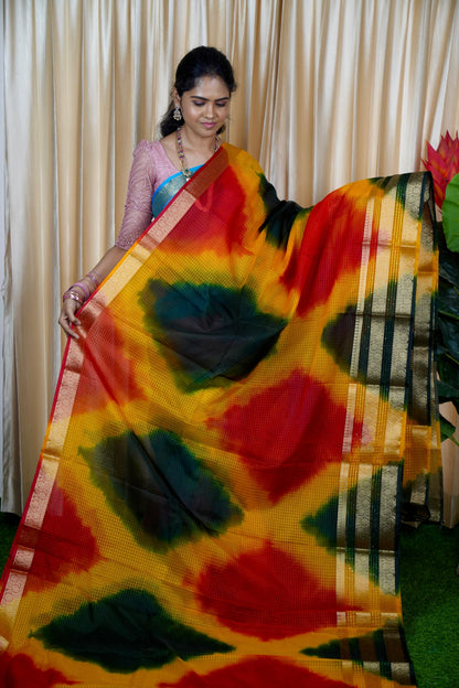 Kora organza saree