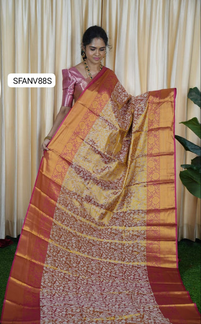 Kanchi semi silk bridal saree🥰