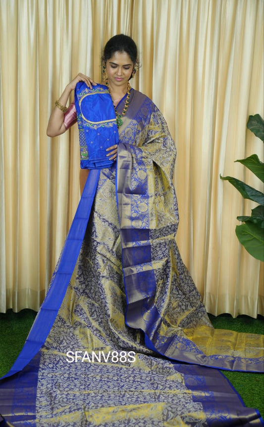 Semi silk bridal saree 🥳