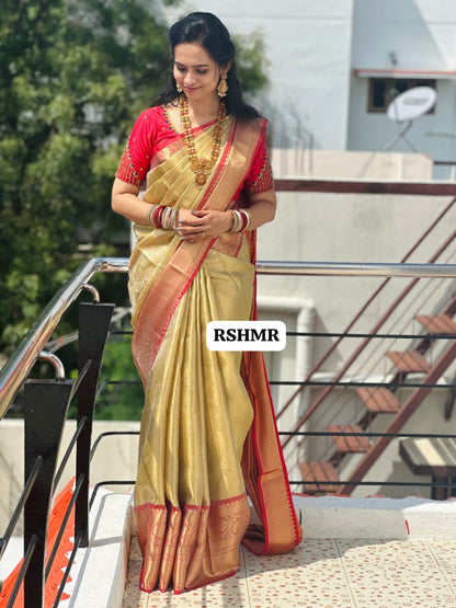 Banarsi tissue silk saree