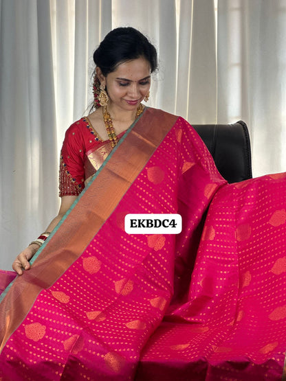Premium 1000 buttas semi silk saree🥳