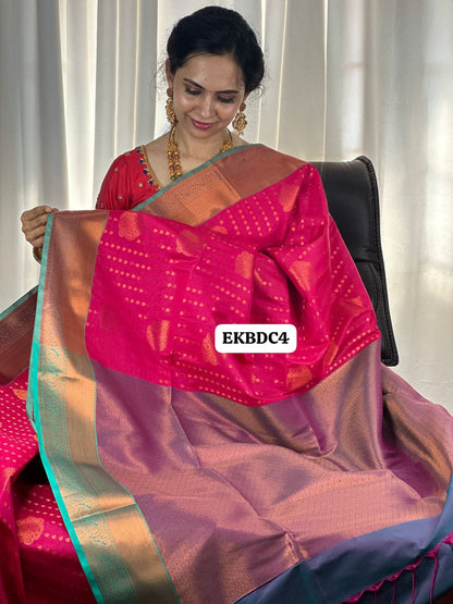 Premium 1000 buttas semi silk saree🥳