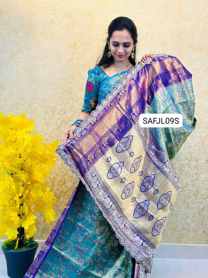 Bridal semi silk saree