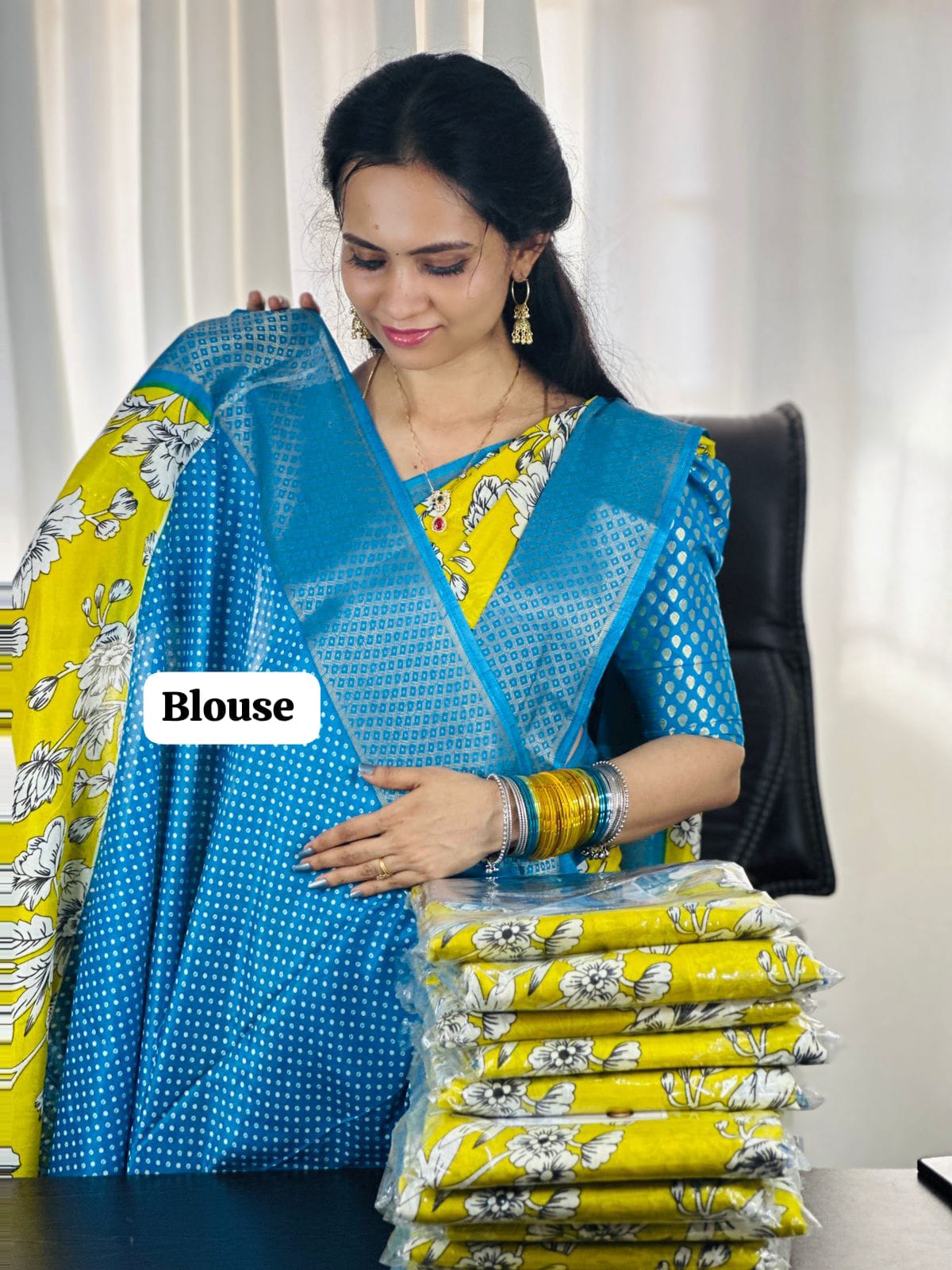 Iconic soft silk saree with zari border