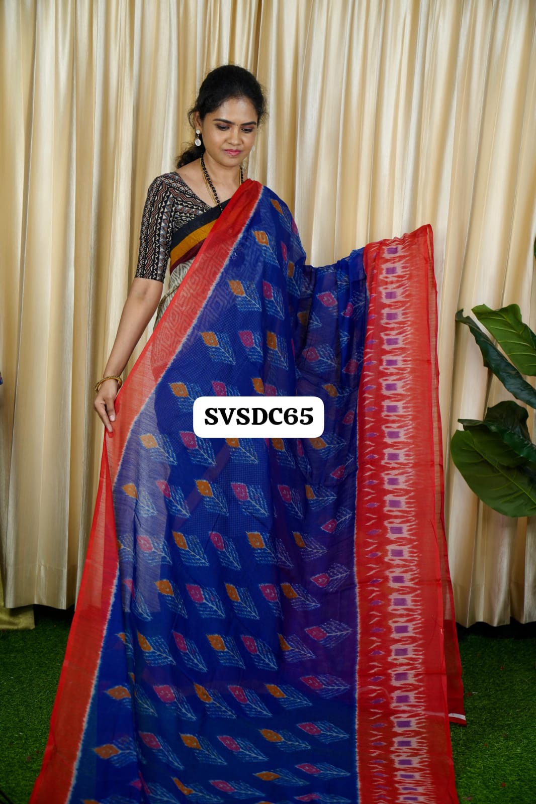 Jute cotton saree