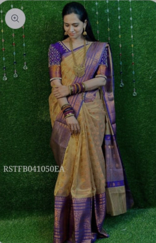 Tissue semi silk sarees at unbelievable price