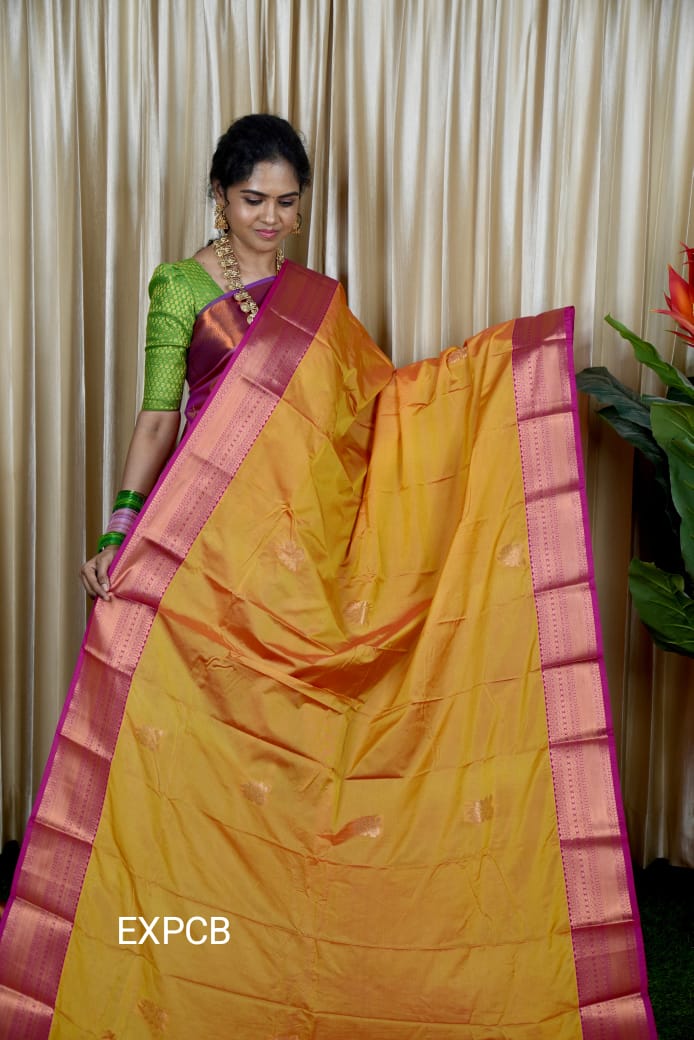 Semi silk saree sold❌