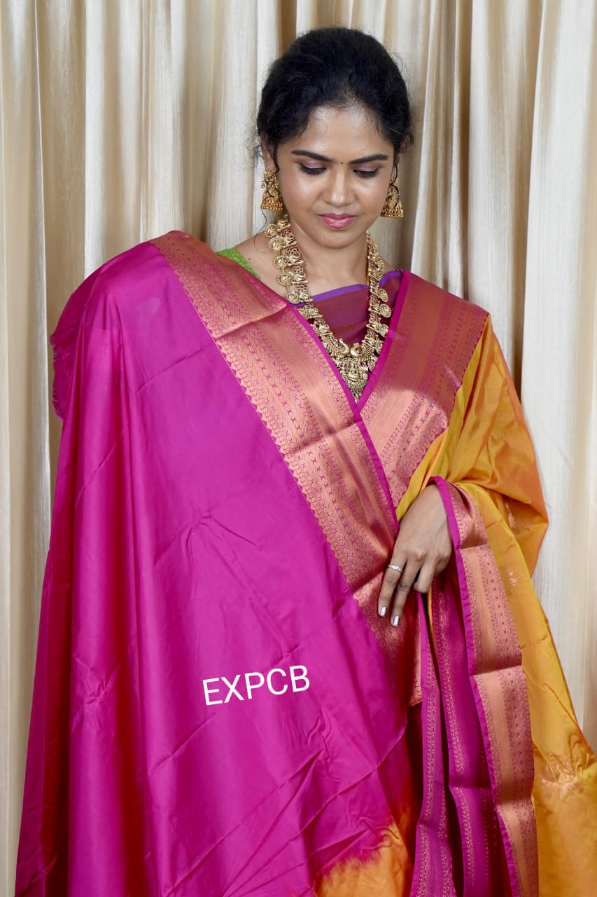 Semi silk saree sold❌