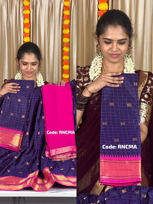 Half saree + Saree combo🥰🥳