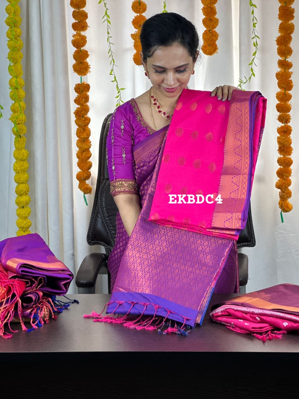 🤩 semi soft silk saree