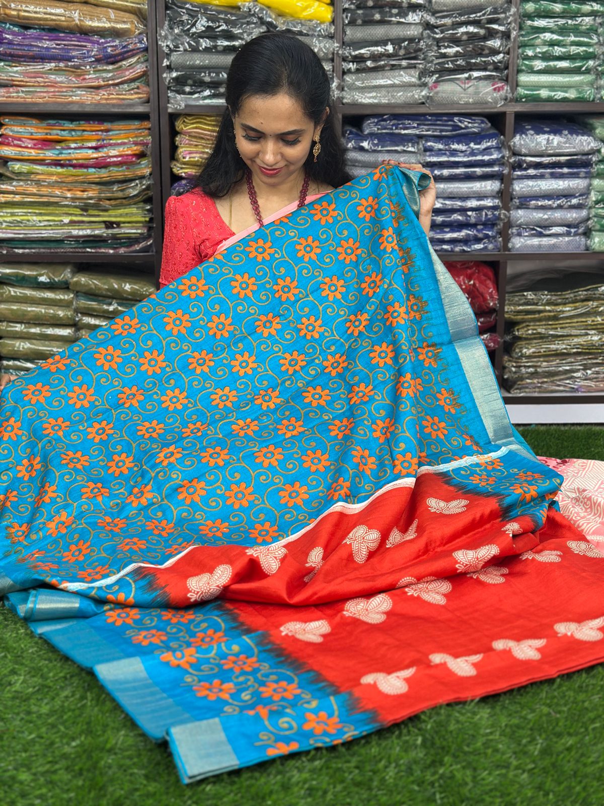 😍Soft cotton mix sarees at unbelievable price. Don’t miss🥳