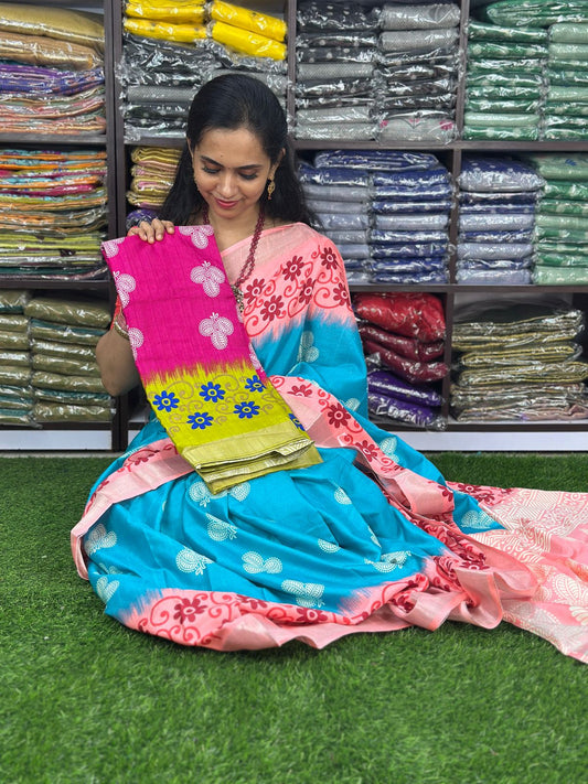 😍Soft cotton mix sarees at unbelievable price. Don’t miss🥳