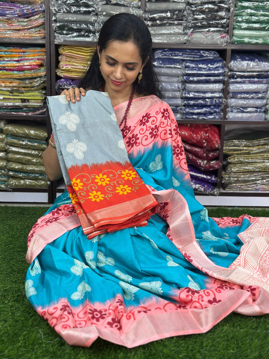 😍  Soft cotton mix sarees at unbelievable price. Don’t miss🥳