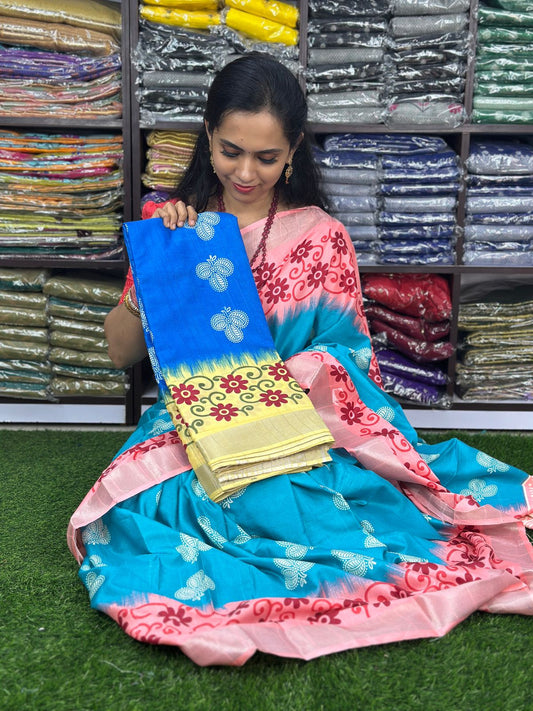 😍 Soft cotton mix sarees at unbelievable price. Don’t miss🥳