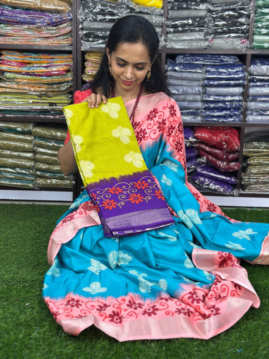 😍 Soft cotton mix sarees at unbelievable price. Don’t miss🥳