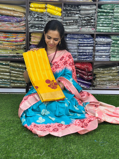 😍Soft cotton mix saree