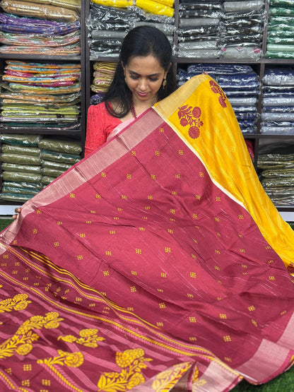 😍Soft cotton mix saree