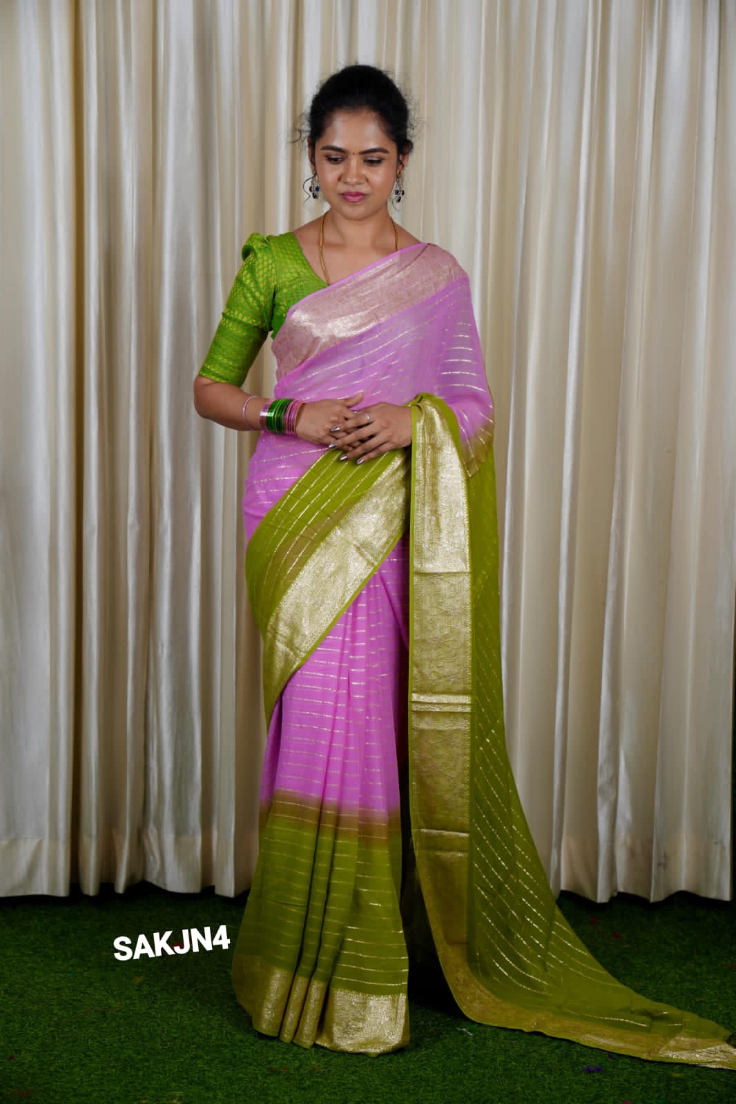 Viscose georgette saree 🥰