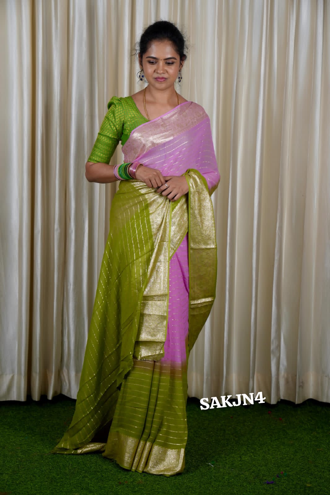 Viscose georgette saree 🥰
