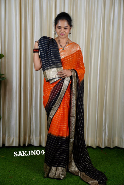 Viscose georgette saree 🥳