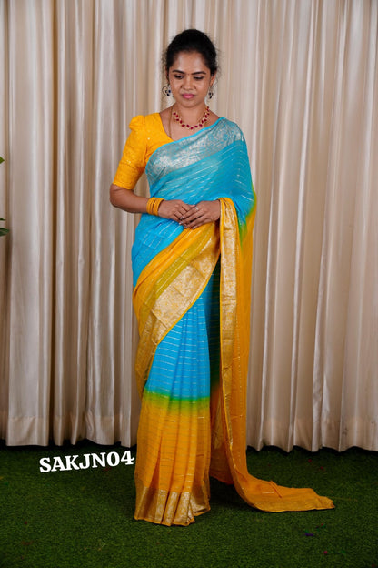 Viscose Georgette saree🥳