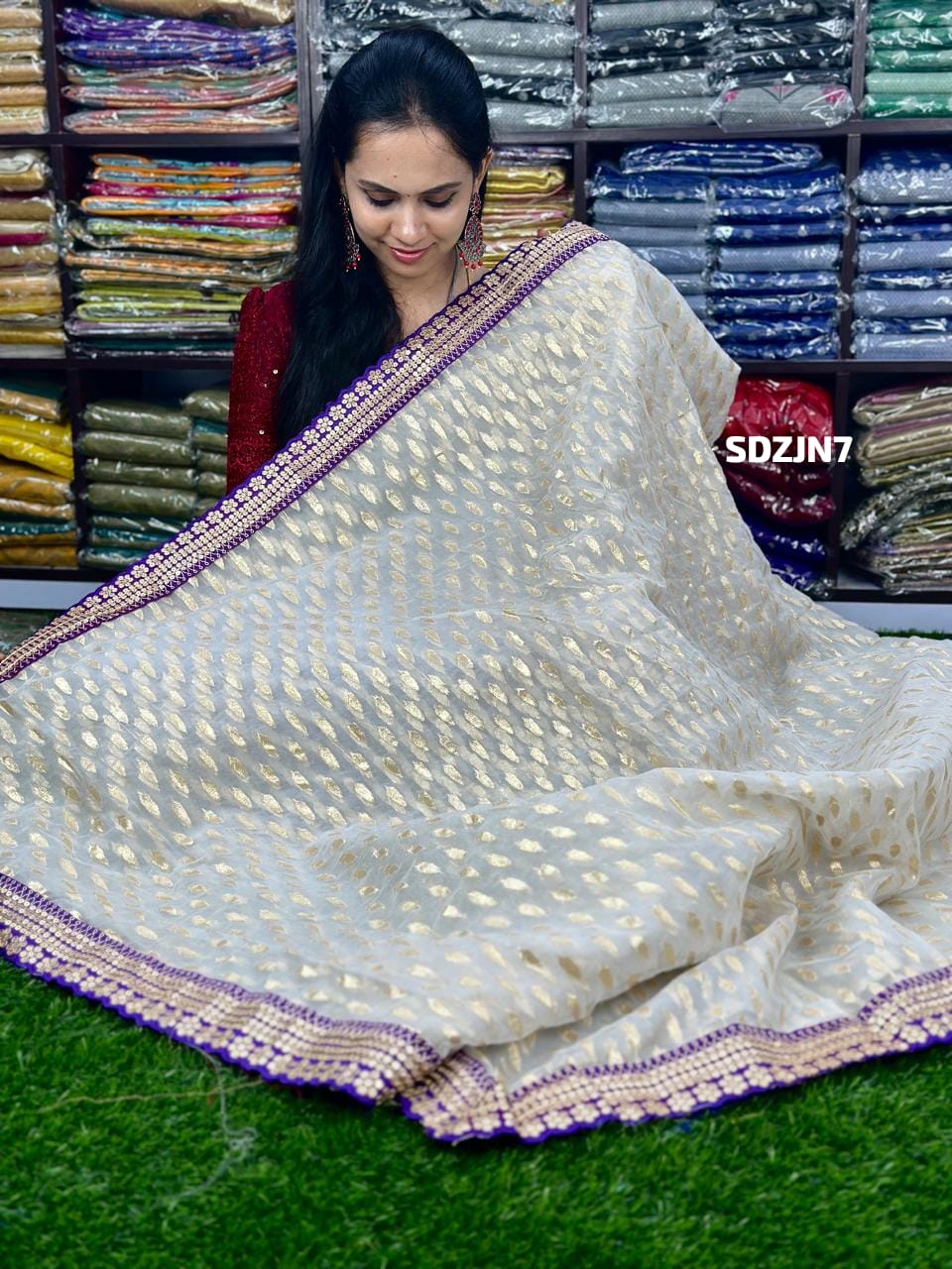 😍Premium super soft tissue saree with readymade blouse