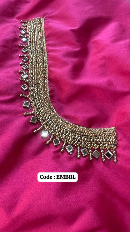 Heavy beads work blouse