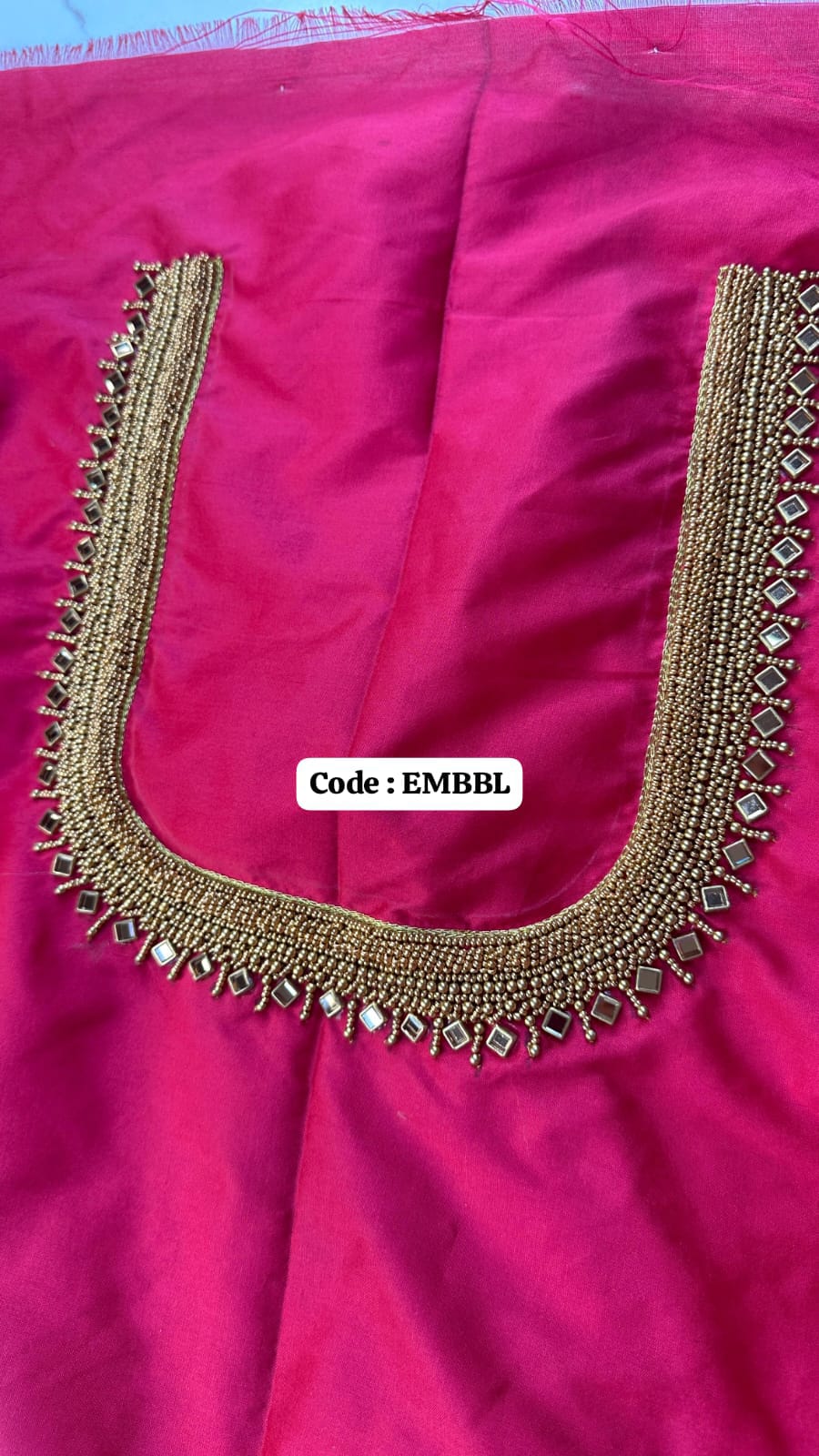 Heavy beads work blouse