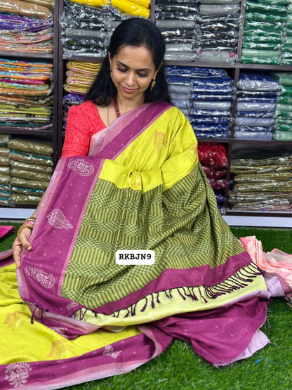 Classy soft cotton sarees❌