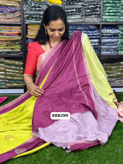 Classy soft cotton sarees❌