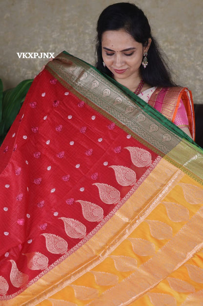 Kota checks cotton with ganga jemuna border 😍