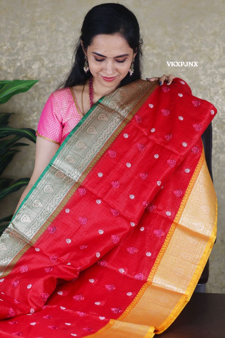 Kota checks cotton with ganga jemuna border 😍