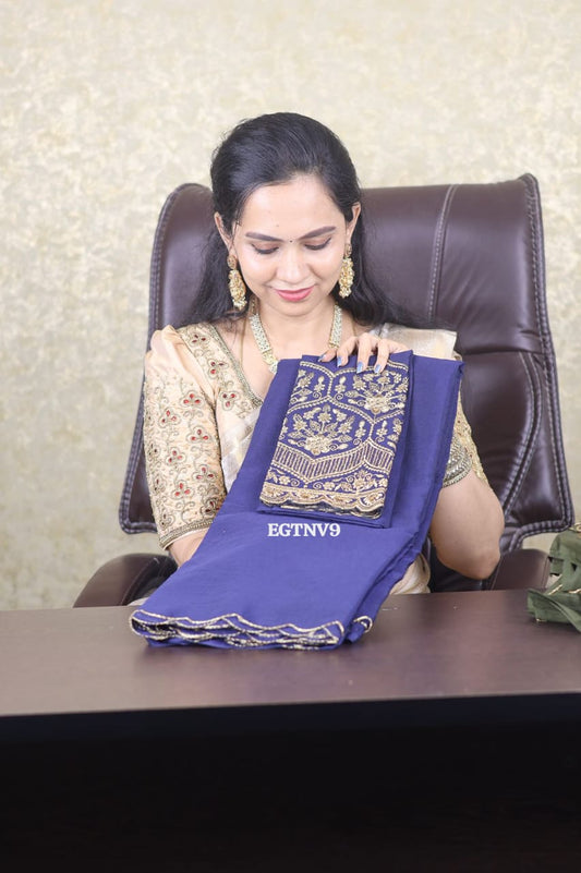 party wear sarees with work blouse at unbelievable price sold❌