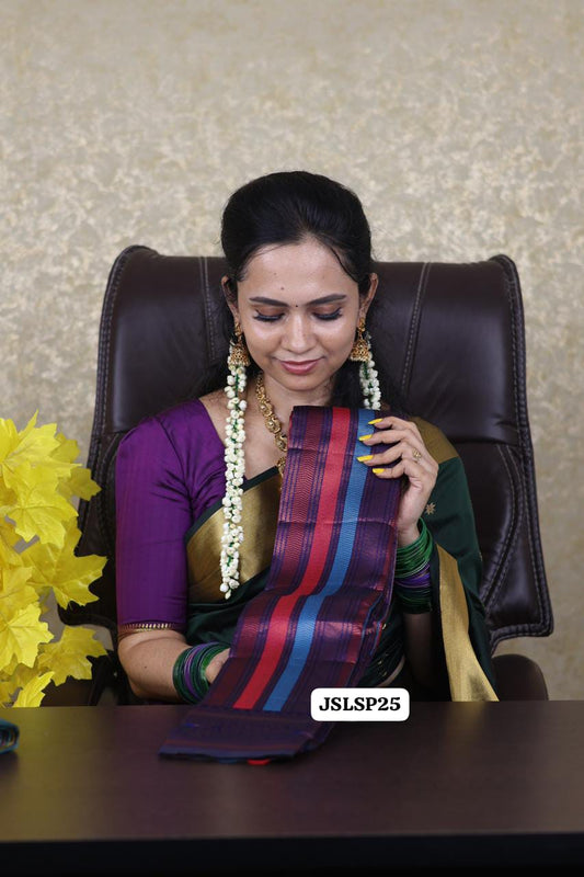 Kanchi semi silk saree sold❌