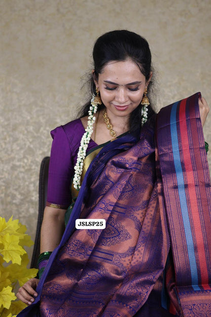 Kanchi semi silk saree sold❌